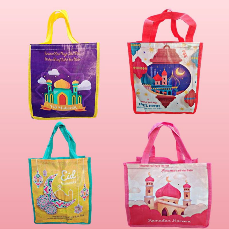 

Tas lebaran Banner ukuran 20*25 / tas sponbound idul fitri