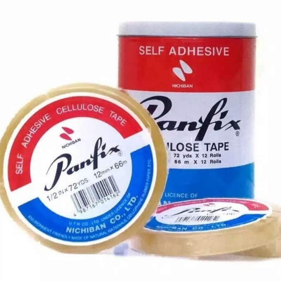 

Isolasi / Selotip PANFIX 1/2 Inch x 72 Yard