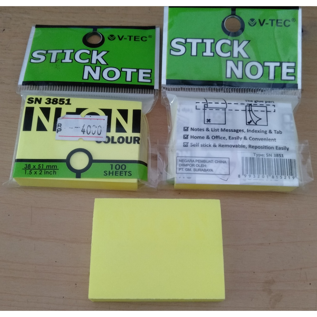 

stick note neon 51 x 38 mm