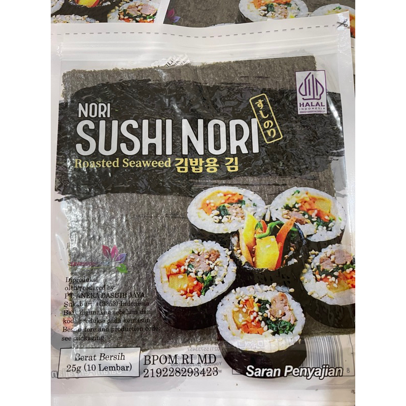 

Sushi Nori 10 sheet ~ GALERI PLASTIK FROZEN FOOD