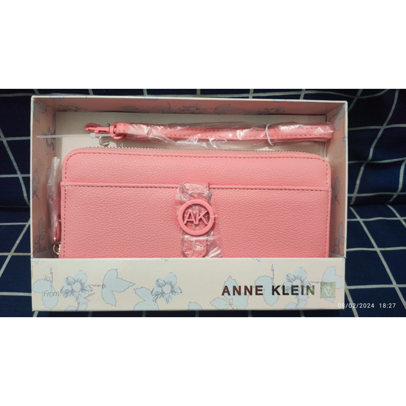 dompet wanita ANNE KLEIN zip wallet 100% original