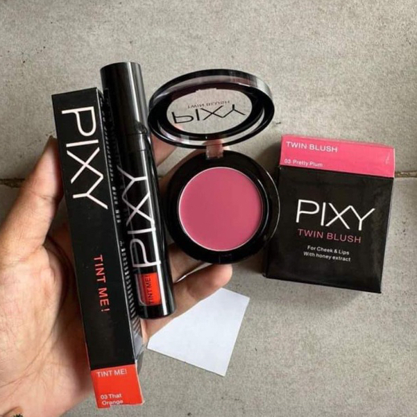 BUY 1 GET 1 PAKET Pixy Tint Me + Twin blush WARNA SESUAI FOTO REALPICT ORIGINAL NEW 100% JAMINAN