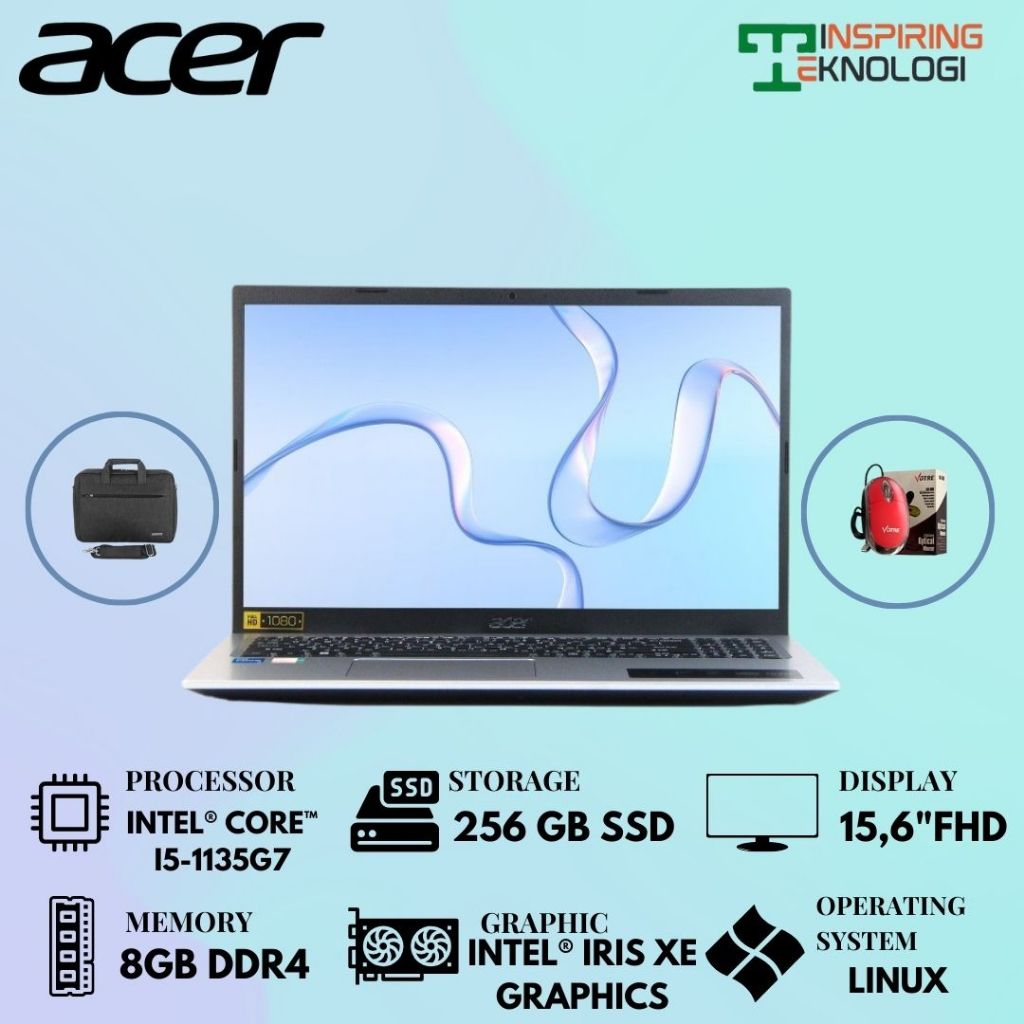 Acer Aspire 3 A315-58-59FW with Intel i5 11th Gen and 8GB RAM