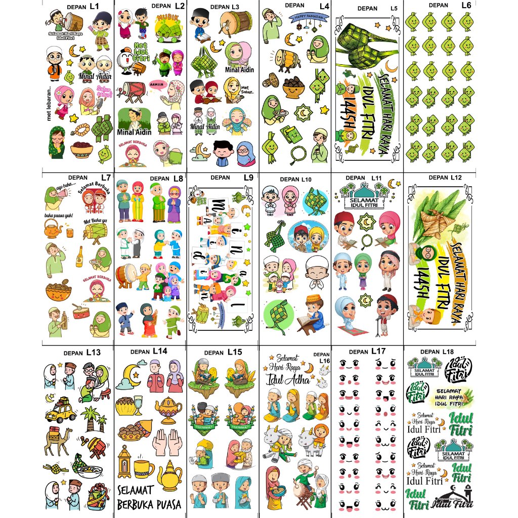 

Edible Stamp / Sticker Makanan Lebaran Idul Fitri 1