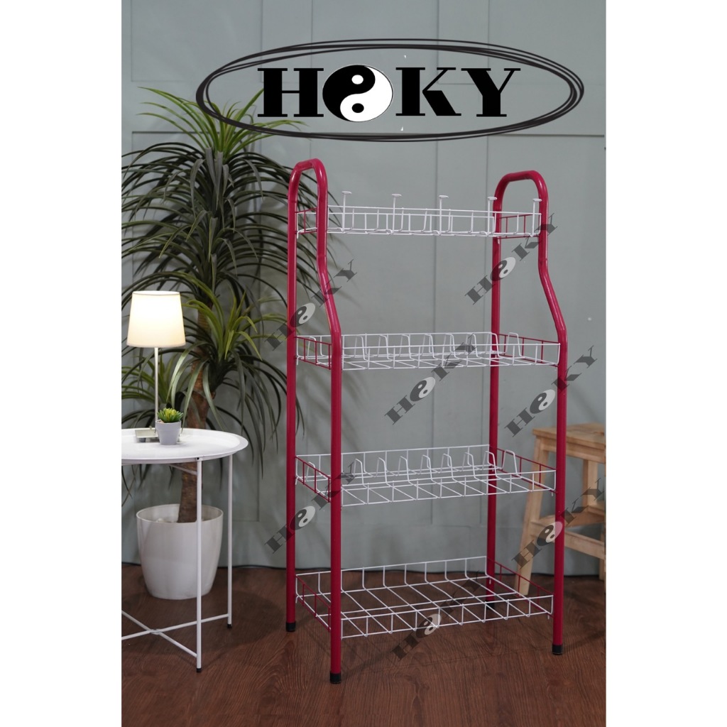 E.Baystore - Rak Piring Dragon 4 Susun Rak Piring Plastik Rak Dapur Susun 4 Serbaguna