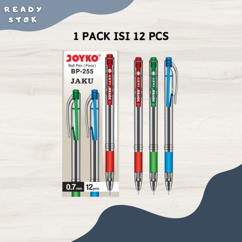 

BALLPEN / PULPEN / PENA / PEN / BOLPOIN BP-255 JAKU (BLACK) JOYKO (PACK)