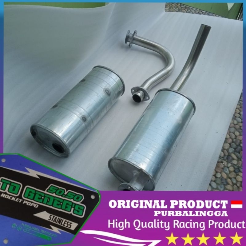 Knalpot Mobil tabung standar L300 Colt diesel Ps100 solar rafgasa umplung galvanis pipa full bending