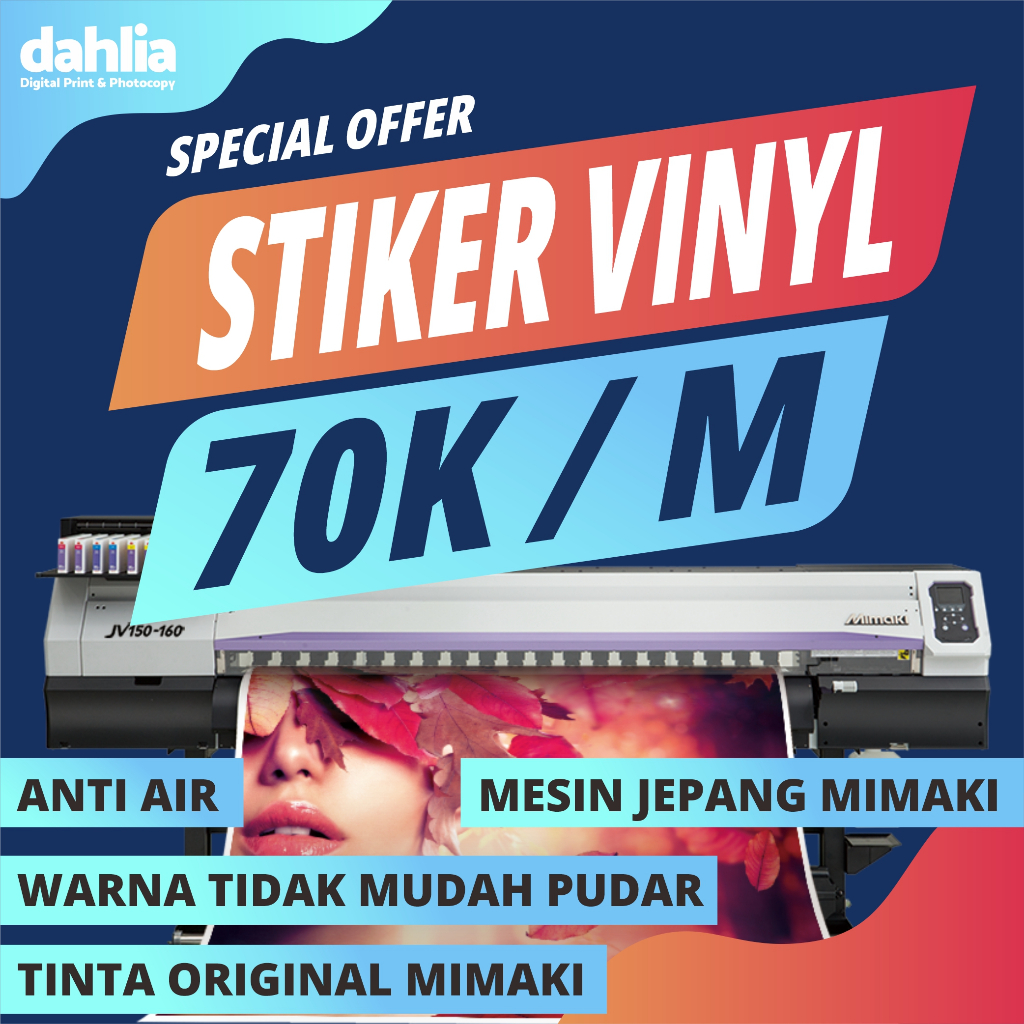 cetak stiker vinyl meteran