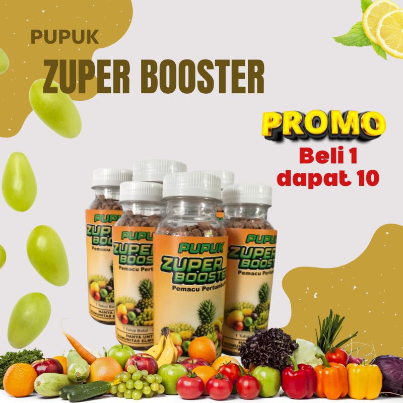 PUPUK PELEBAT BUAH ZUPER BOOSTER 1 PAKET ISI 10 BOTOL