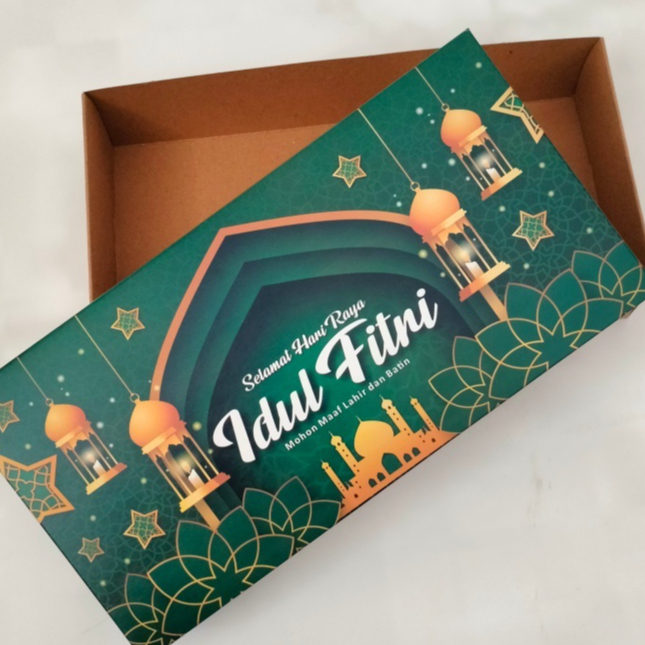 

Kotak Idul fitri Box Dus Kue kering Hampers kuker idul fitri isi 2 toples 250 gr / hampers idul fitri