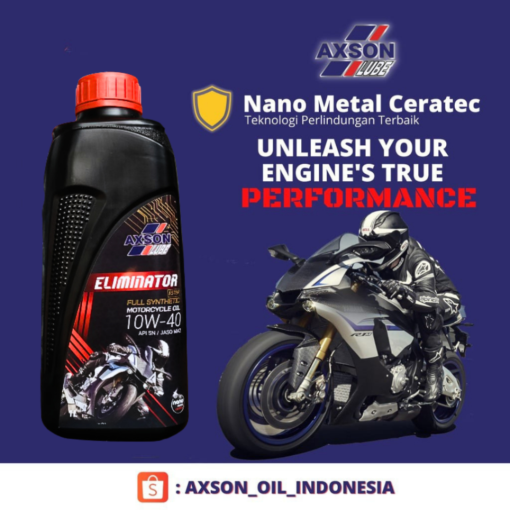 Oli Motor Manual/Kopling Axson Eliminator Full Synthetic Ester 10W-40 - JASO MA2