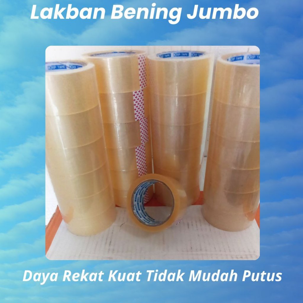 

Lakban Bening Jumbo Tebal Murah Meriah Selotip Clear Tape Daya Lengket Kuat