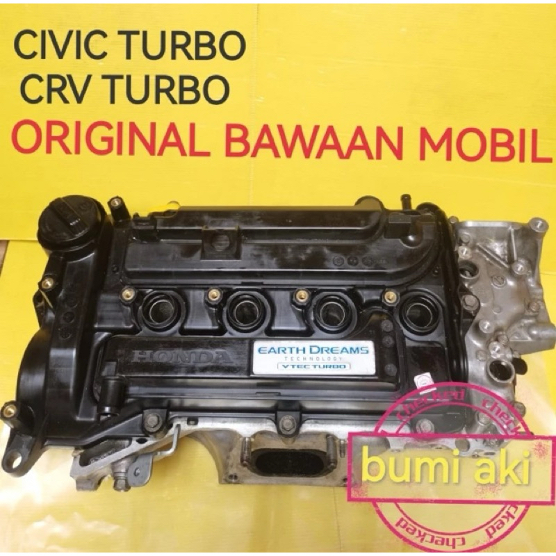 CYLINDER HEAD DEKSEL ORIGINAL BAWAAN MOBIL KOMPLIT NOKEN AS ORI HONDA CIVIC FK CRV TURBO