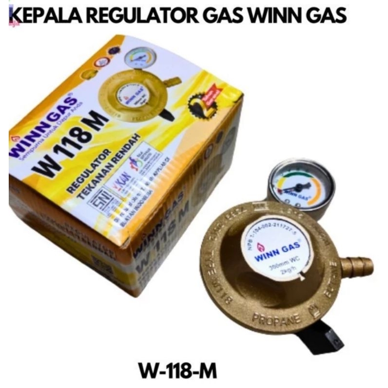 REGULATOR WIN 118 M + meter WINN GAS W118
