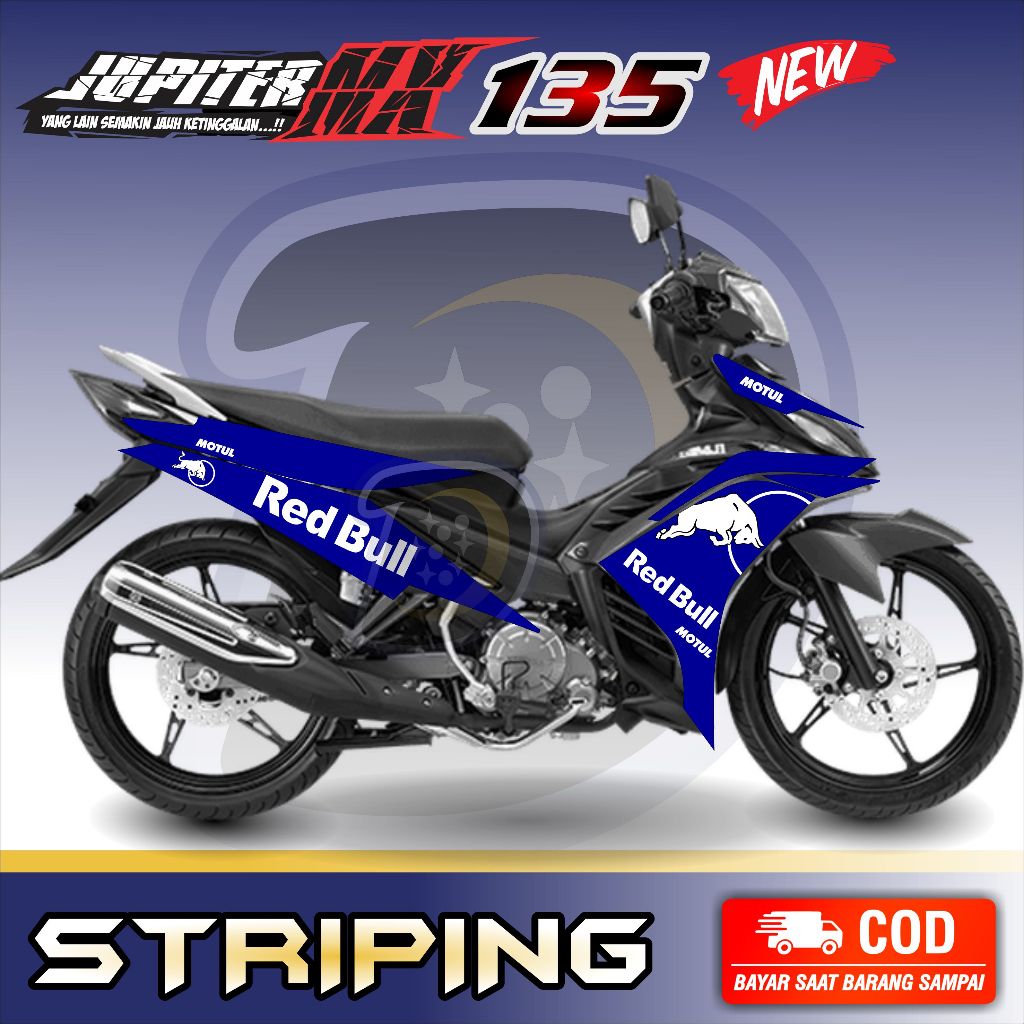 Striping Lis Jupiter Mx 135 New Stiker Motor Jupiter Mx 135 New Torro