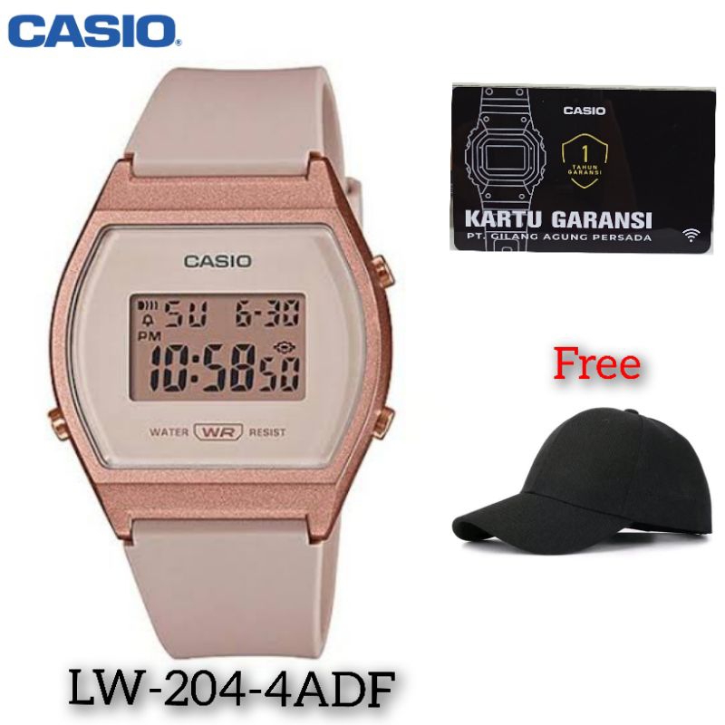 Jam tangan wanita Casio original Lw-204-4adf / Casio lw-204-4 jam digital