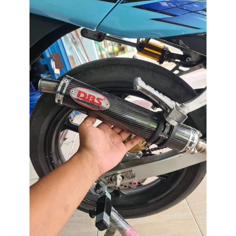 knalpot 2nd DBS ORI set chamber dan silincer