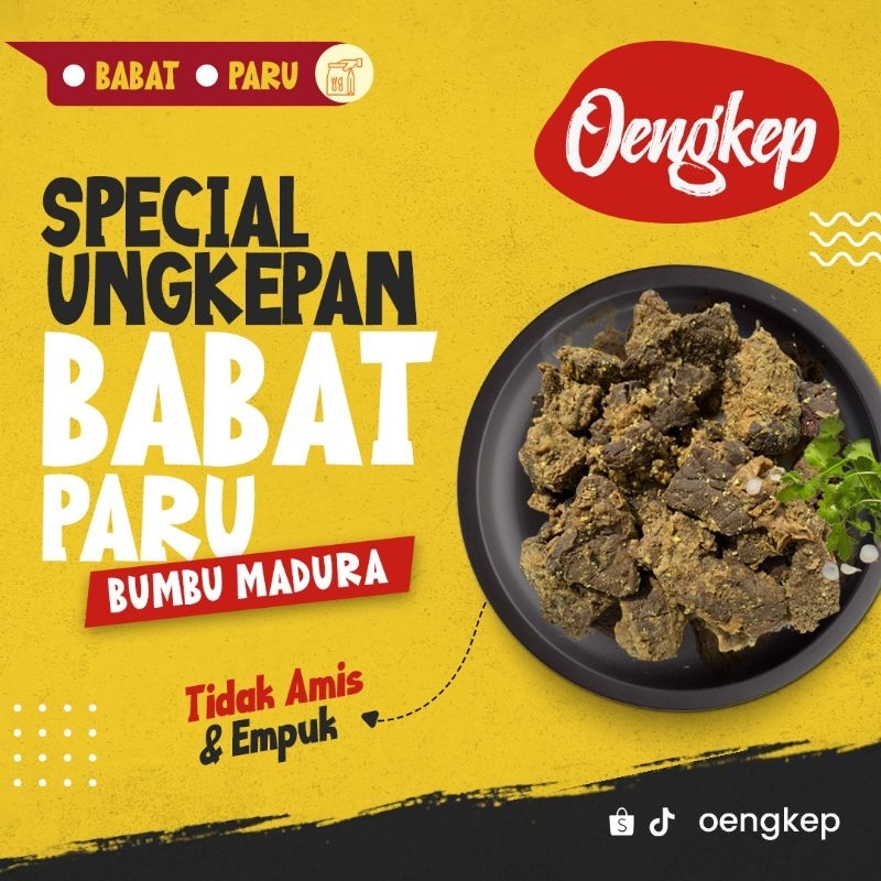 

UNGKEPAN PARU-BABAT KHAS SAPI BUMBU MADURA TINGGAL GORENG