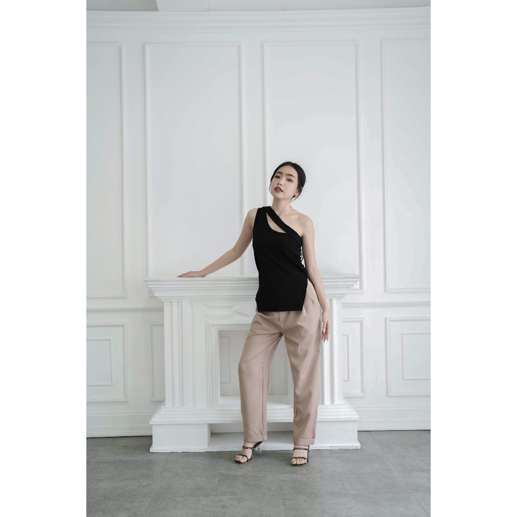 ARLES - ANKLE PANTS (NUDE) | Bawahan Wanita | Celana Wanita | Celana Panjang | Celana Panjang Wanita