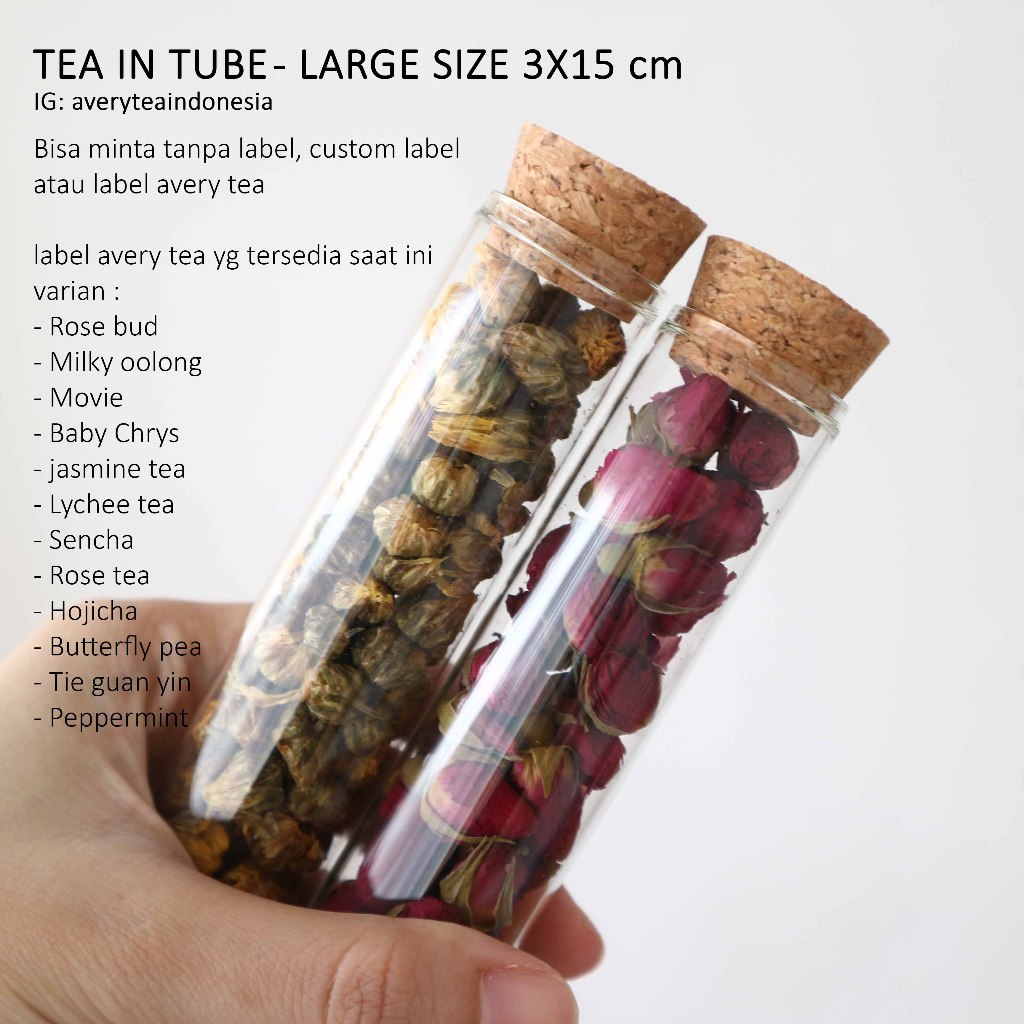 

[BISA COD] TABUNG BESAR 3X15 / Tea in Tube LARGE / premium organic tea/ souvenir / gift / hadiah murah