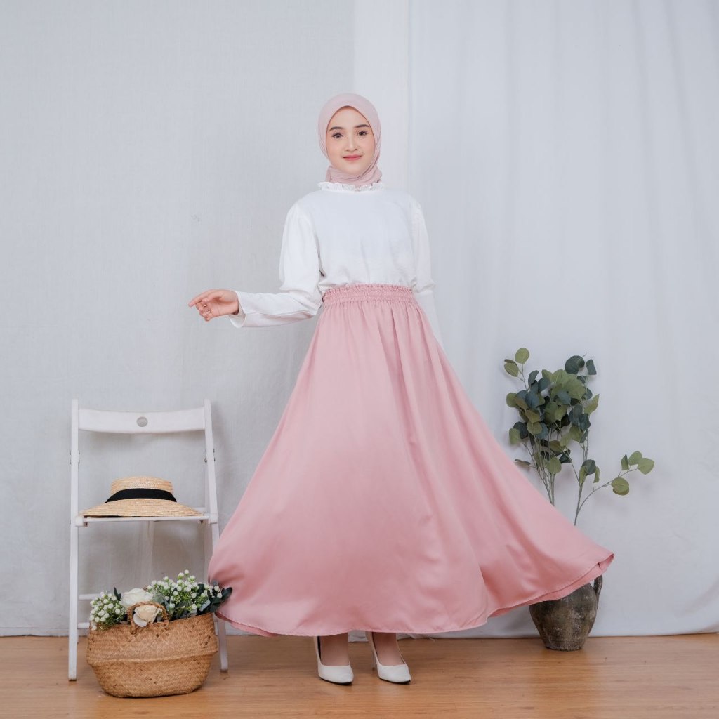 ROK PAYUNG SATIN | ROK PANJANG LEBAR | ROK PAYUNG | ROK PANJANG | ROK LEBAR | ROK SATIN | UMBRELLA S