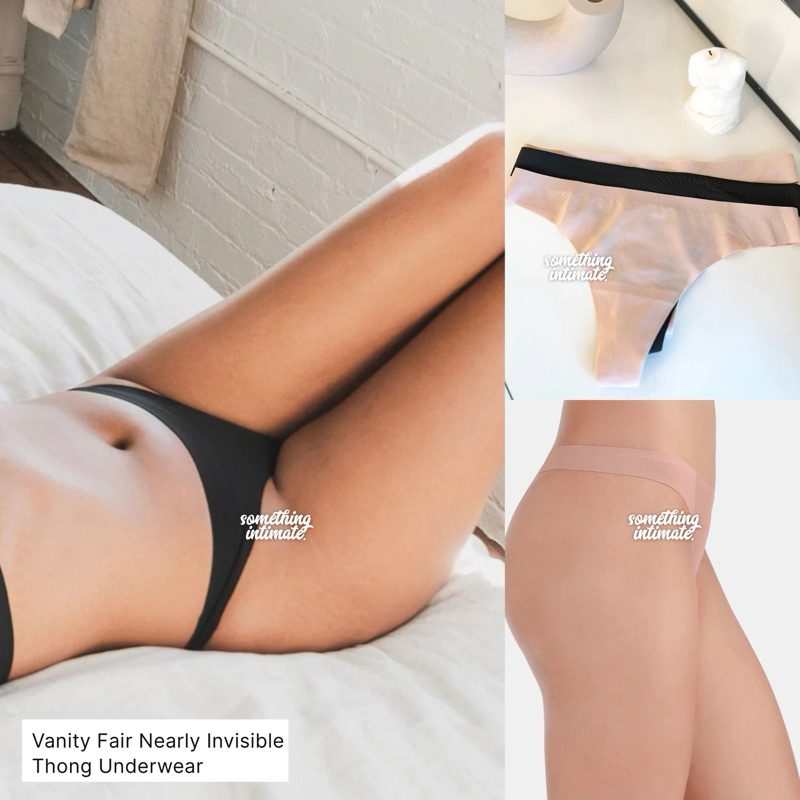 VANITY FAIR 18241 Nearly Invisible Thong / Panty Seamless Cheeky Gstring Semi Thong Seamless Panty B