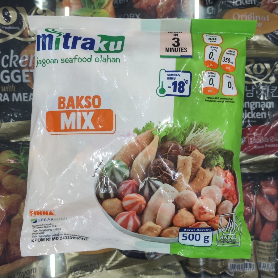 

Mitraku bakso ikan mix 500 gr