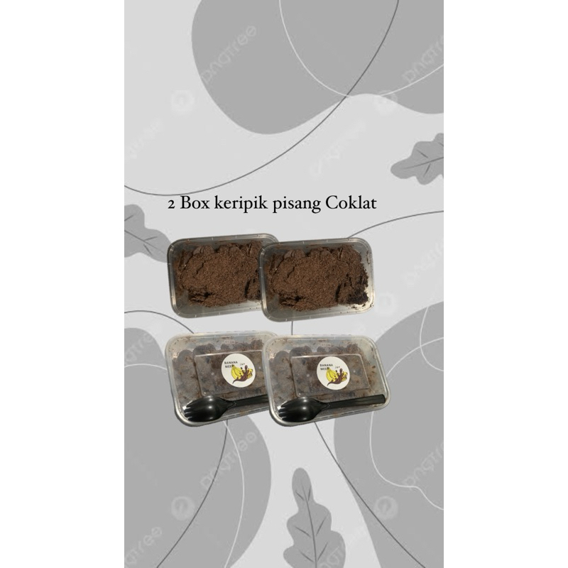 

2 Box keripik pisang lumer coklat 250gr