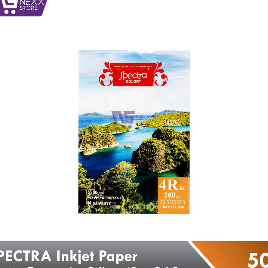 

SPECTRA RC Inkjet Paper Silky 4R 26 gsm