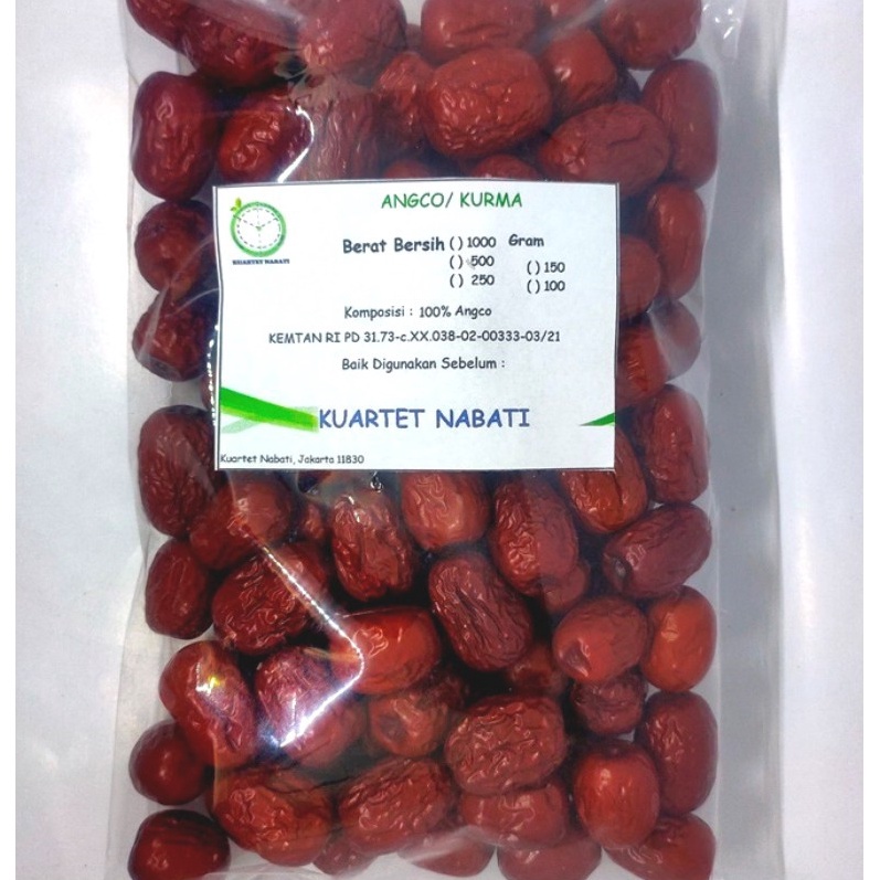 

STAR 5gr Angco Hong Zao Red Dried Dates Premium Dengan Varian Ukuran Jumbo Besar Sedang Kecil