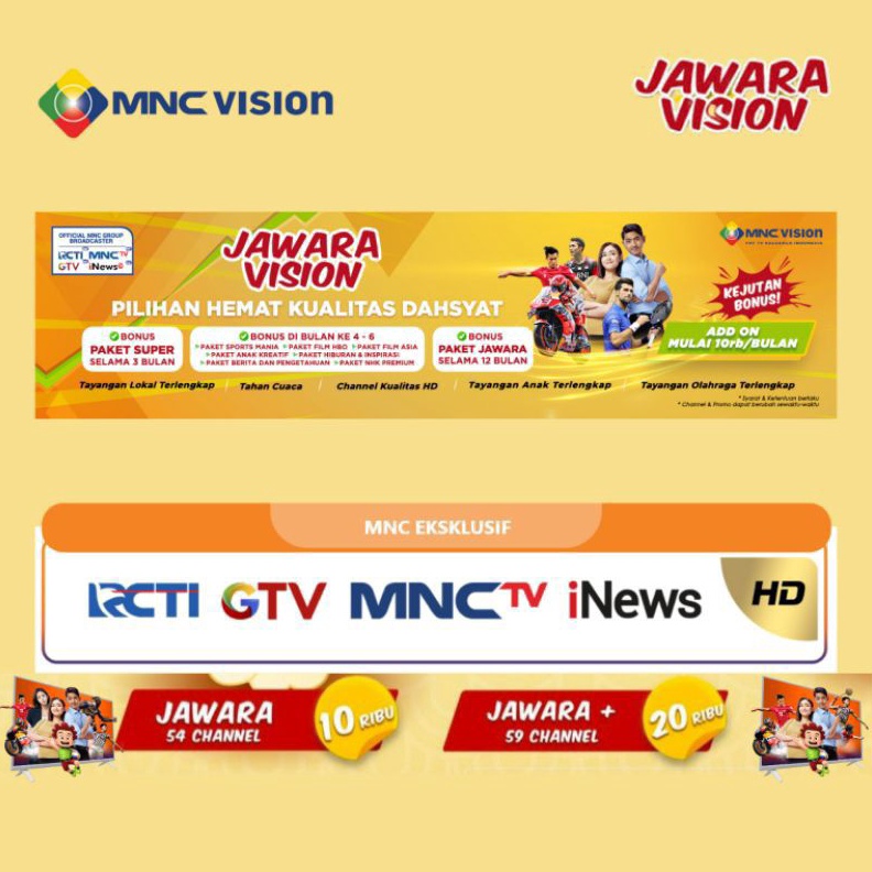 STOK TERBARU Paket Jawara MNC Vision Paket Jawara dan Jawara MNC Grup