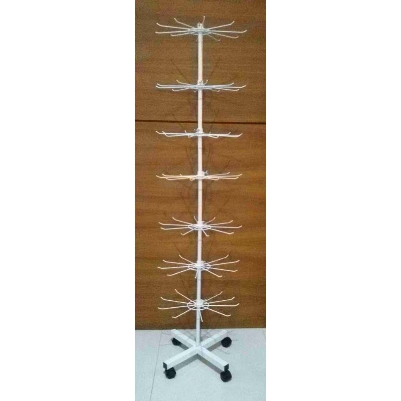 Rak Display Matahari Putar 7 Susun Rak Aksesoris Gantung