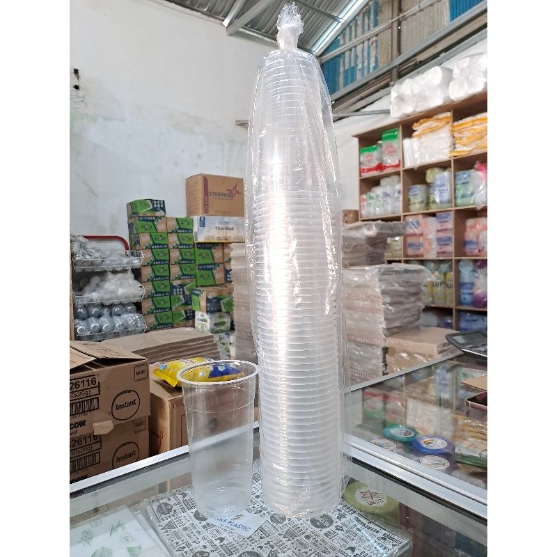 Gelas plastik 22oz STARINDO 9gr TEBAL