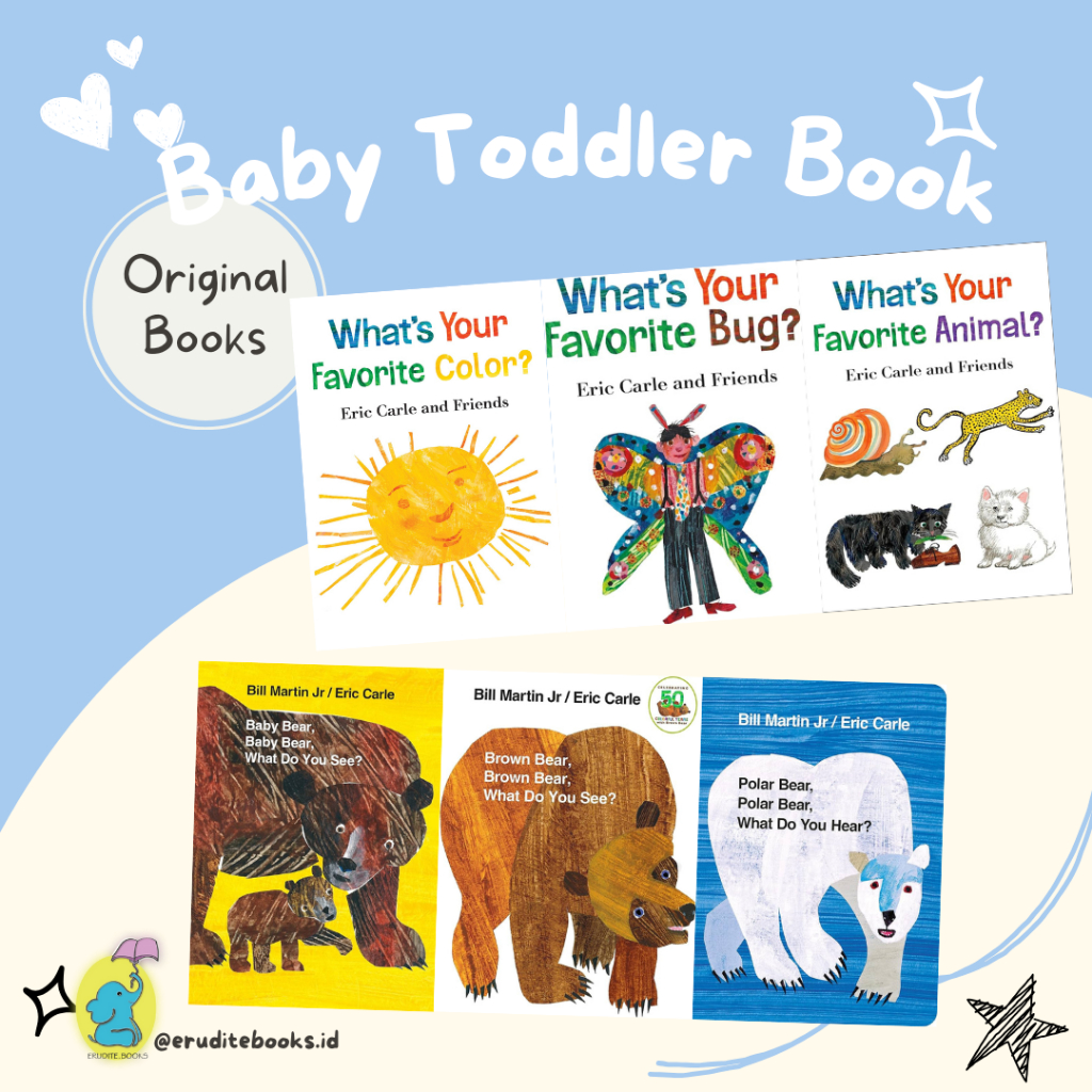 [EB] Eric Carle Board Book Set / Baby Books
