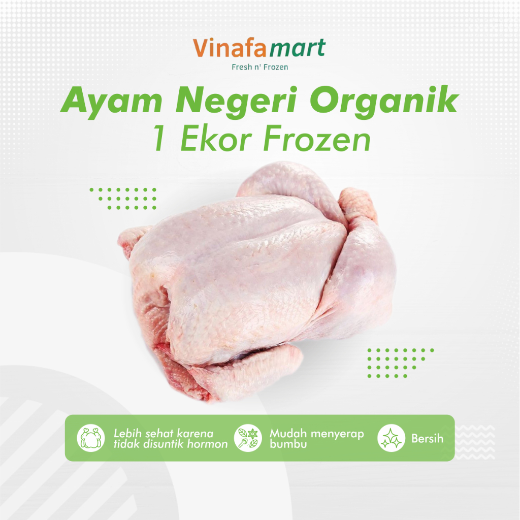 

Daging Ayam Negeri Organik Frozen Segar Fresh Murah 1 Ekor