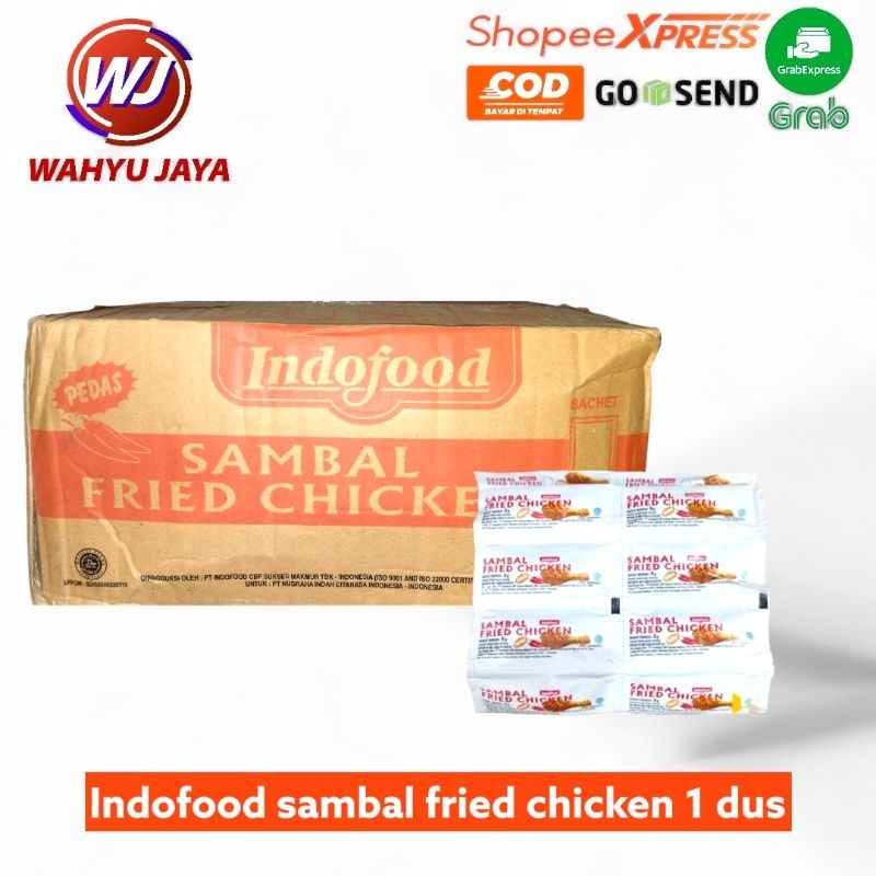 

sambal Indofood fried chicken 1 dus@40 pcs