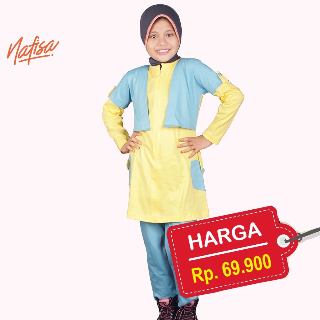 Nafisa Fayyola Baju Olahraga Anak - Setelan Sporty Anak Katun