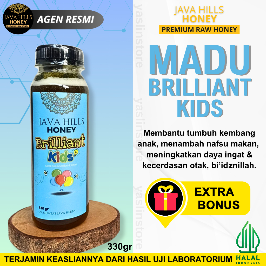 

Madu Brilliant Kids Meningkatkan Kecerdasan Otak Anak Java Hills Honey 330gr