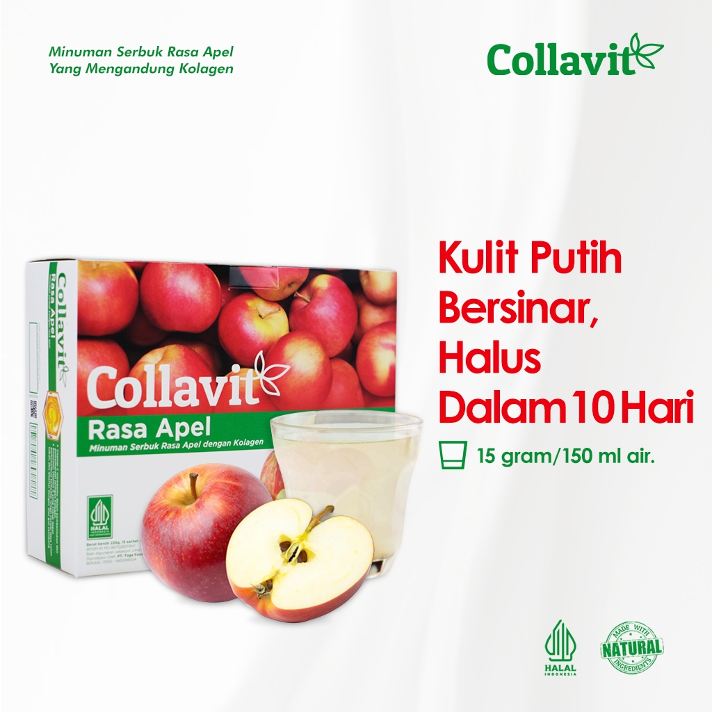 COLLAVIT Pack Collagen Drink | Kolagen Pencerah Kulit | Minuman Serbuk Kolagen BPOM & Halal |