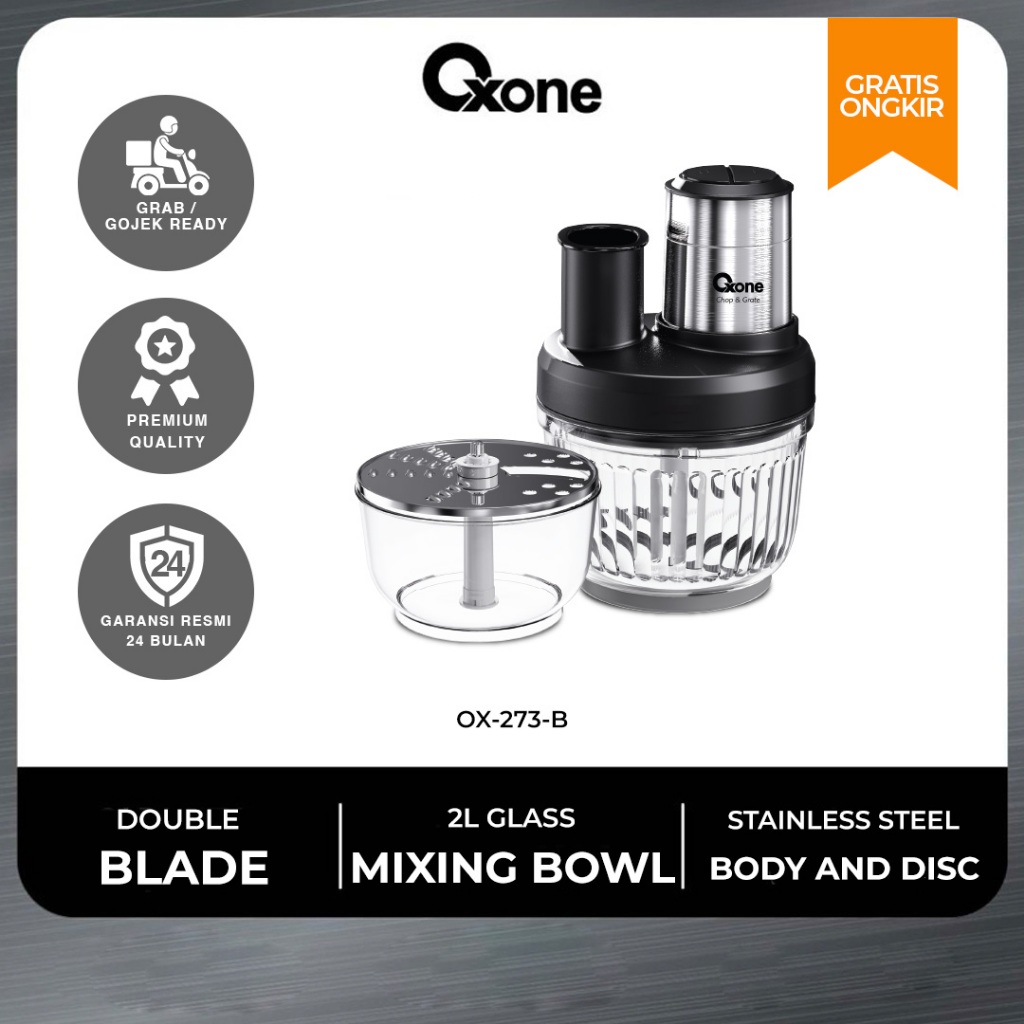 Oxone OX273 Multifuncation Chop & Grate Food Chopper