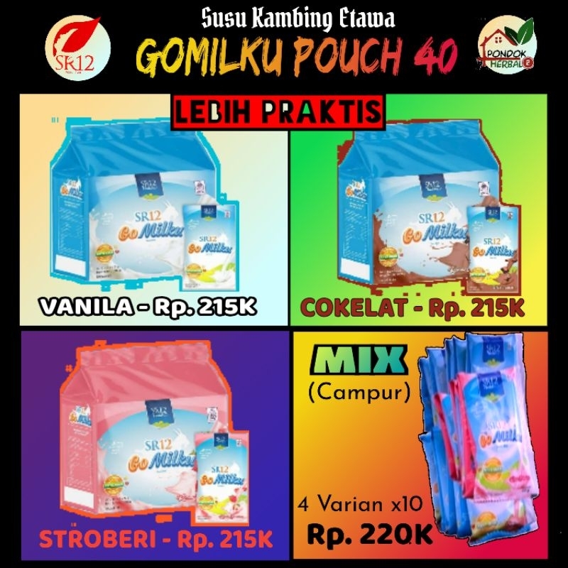 

Gomilku Pouch SR12 Kemasan Sachet