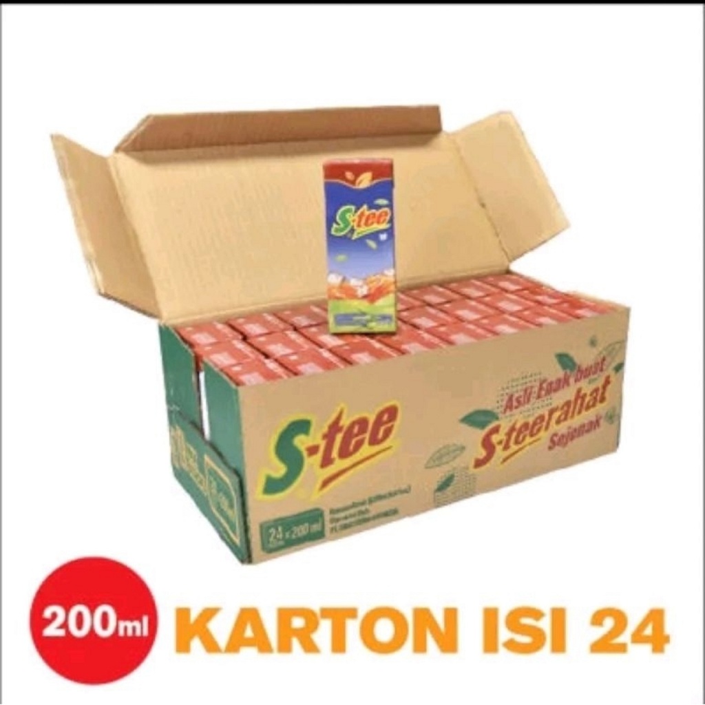 

Stee Kotak 1 Dus / Karton s tee 200ml es teh Nikmat