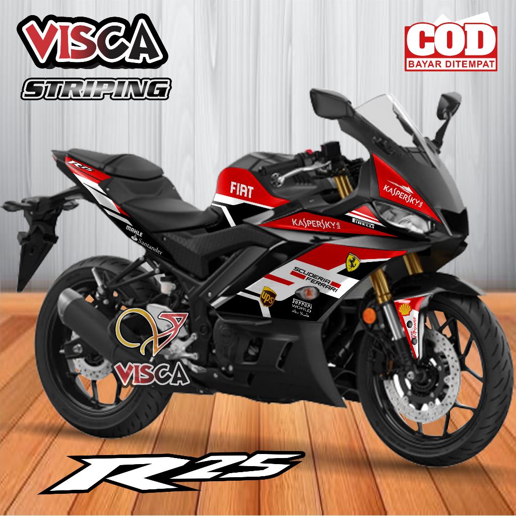 Stiker Striping R25 NEW Variasi FERRARI