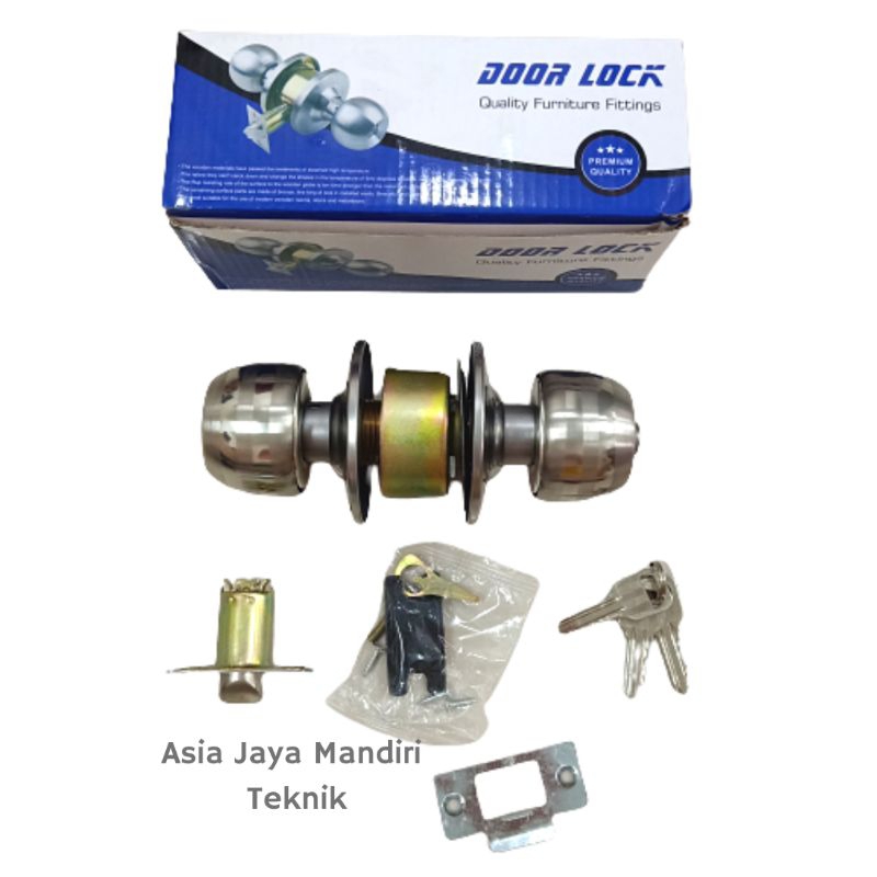 KUNCI PINTU KAMAR MANDI BULAT /DOOR LOCK BULAT