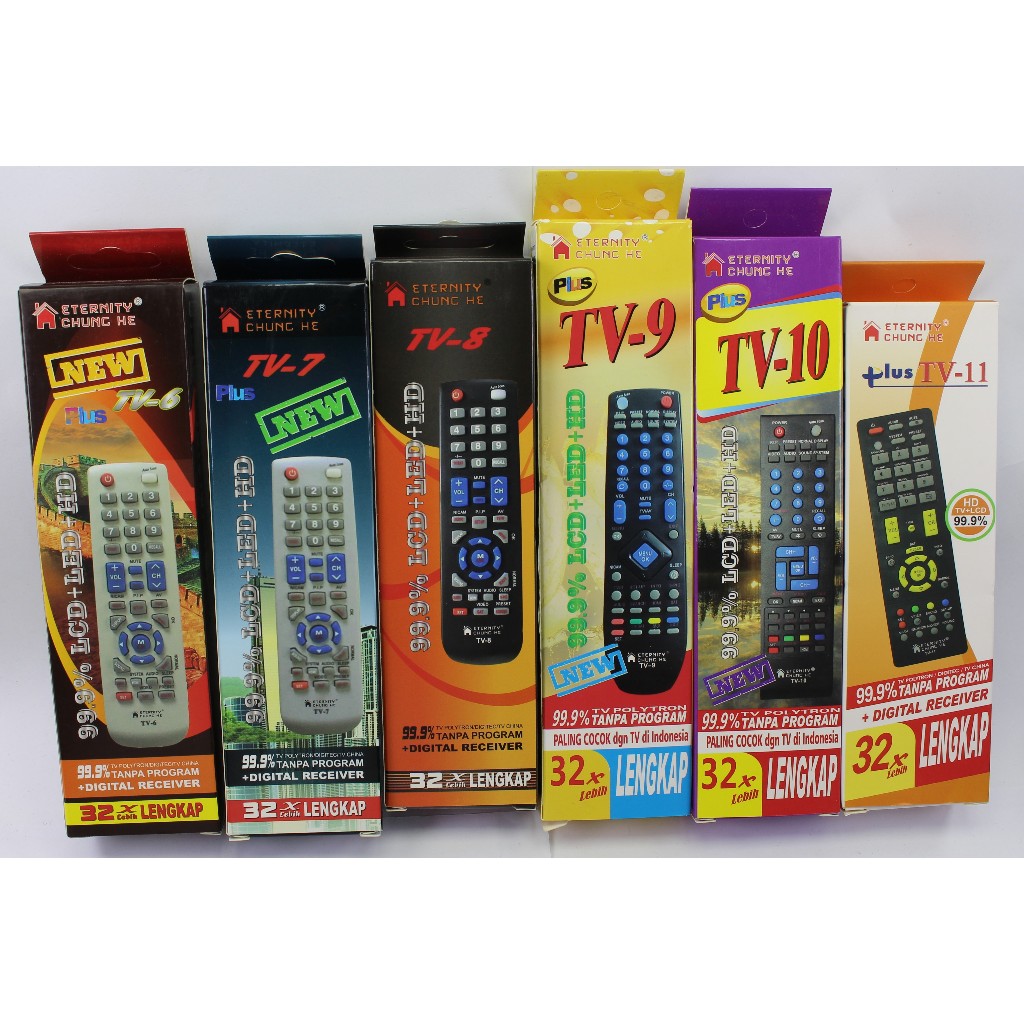 Remot Remote TV Multi Universal Tabung LED LCD +digital Receiver CHUNG HE