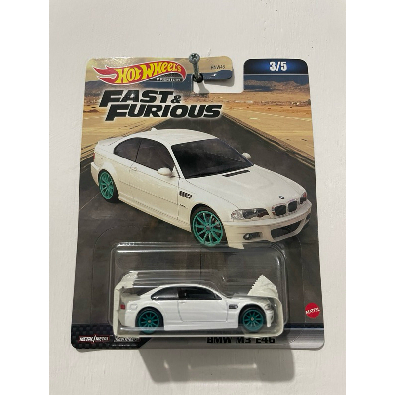 Hotwheels HW Premium BMW M3 E46 Putih Fast & Furious