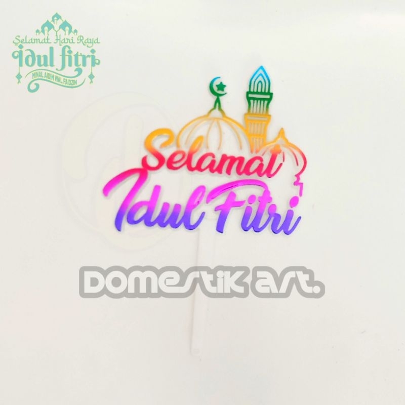 

Hiasan kue Topper Parcel lebaran kecil / Emblem Hampers Lebaran selamat idul fitri Tusukan Hiasan Kue Fitri Lebaran