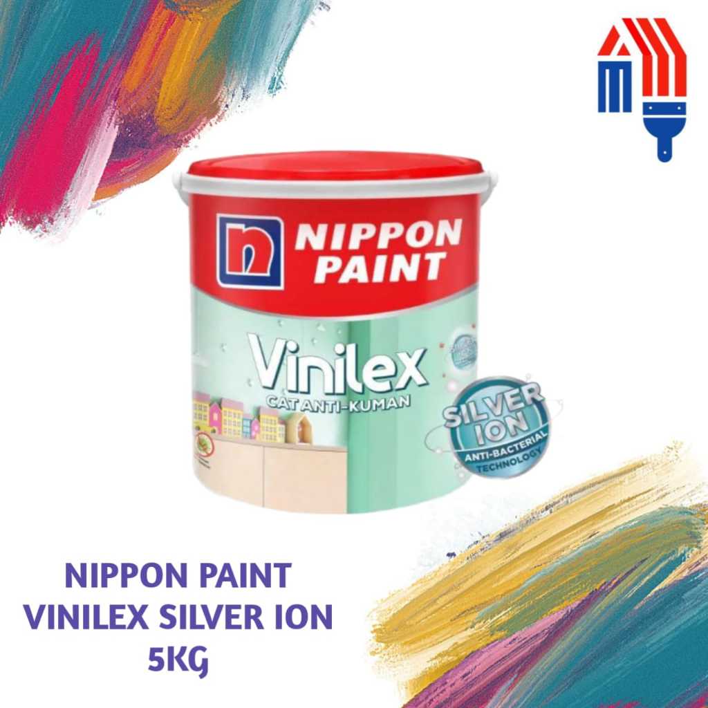 NIPPON PAINT VINILEX SILVER ION ANTI KUMAN 5KG /  CAT TEMBOK ANTI KUMAN SILVER ION