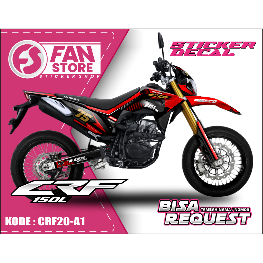 Decal CRF 150 L Decal Honda CRF 150 L Decal Motor Cross CRF 150 Full Body