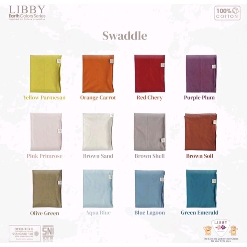 Libby Earth Colors Series Bedong Polos Baby